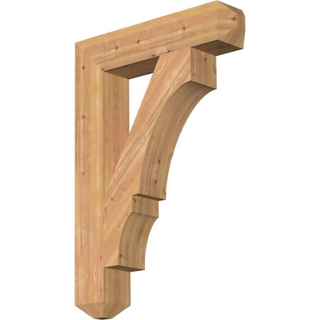 Ekena Millwork Balboa Craftsman Smooth Bracket, Western Red Cedar, 5 1/2"W x 28"D x 40"H BKT06X28X40BOA04SWR